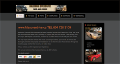 Desktop Screenshot of maxoverdrive.ca